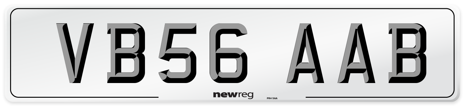 VB56 AAB Number Plate from New Reg
